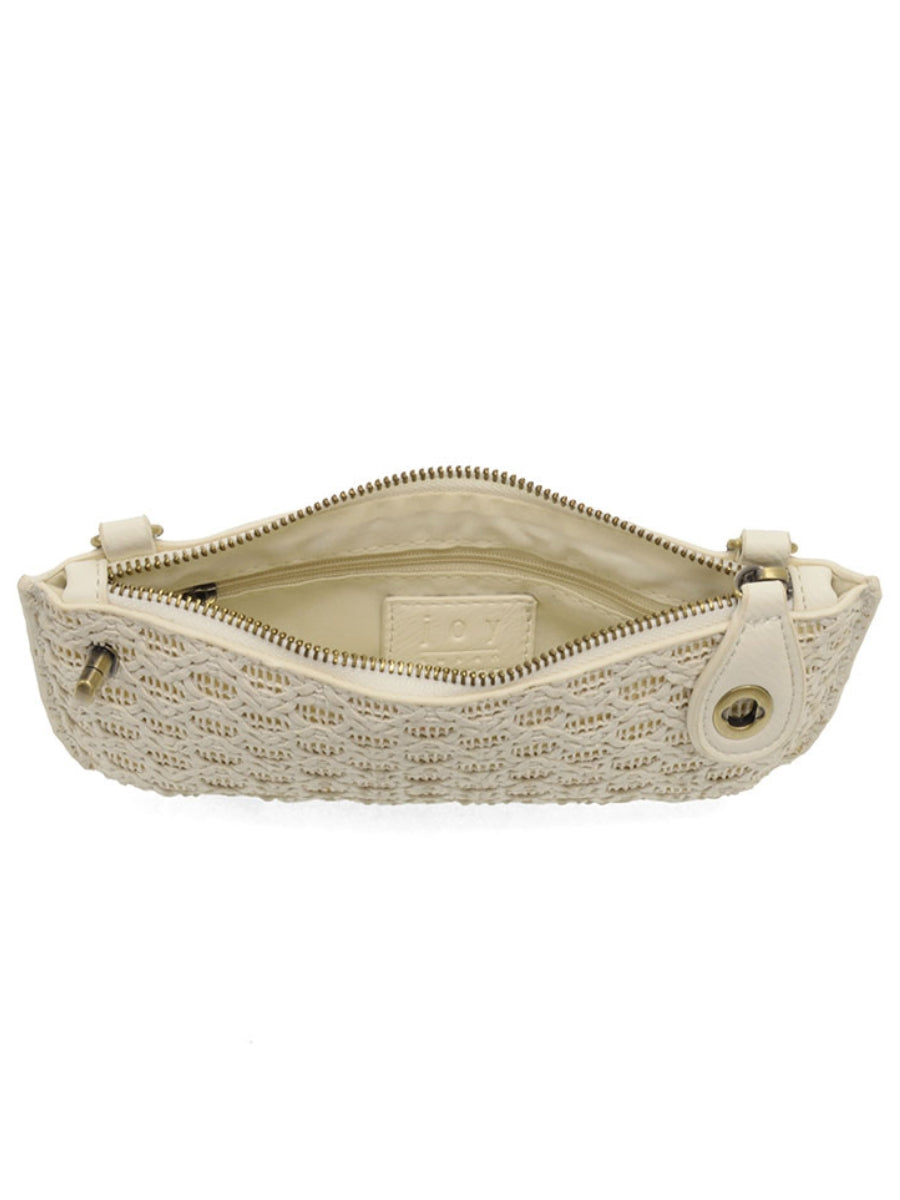 Joy Susan - Lattice Woven Mini Crossbody Wristlet Clutch